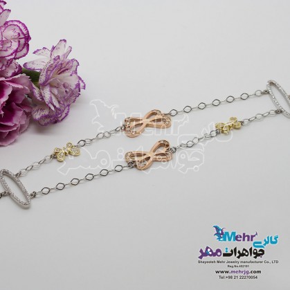 دستبند طلا - طرح پروانه-SB0021